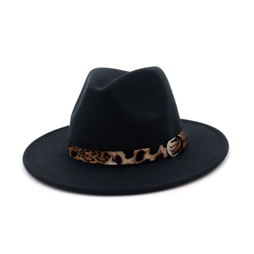 Chapeau panama femme fedora en feutre à large bord chic