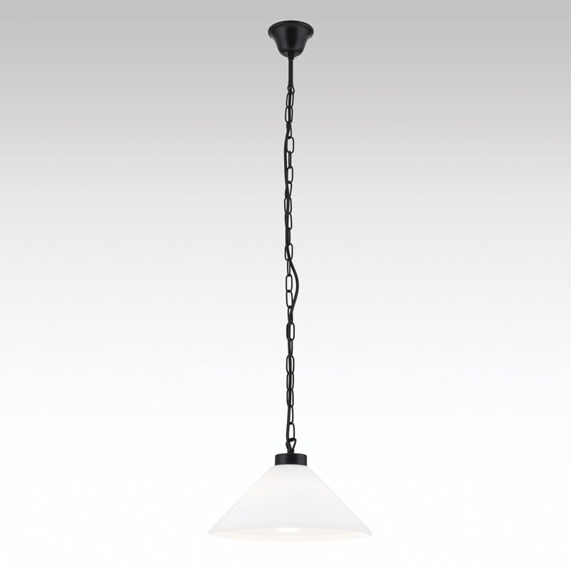 ORION LIGHTSTYLE Cadena para lámpara de araña, cadena de 1 m, cadena de eslabones para lámparas de araña, cadena de hierro, cadena de eslabones redondos, metal (negro, 4 mm)