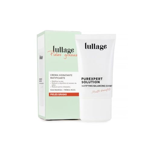 LULLAGE - Purexpert Solution 40ml, Crema Matificante, con Niacinamida, para Piel Mixta - Grasa, con Niacinamida, Equilibra e Hidrata la Piel, Controla y Reduce Poros y Brillos, Tratamiento Vegano