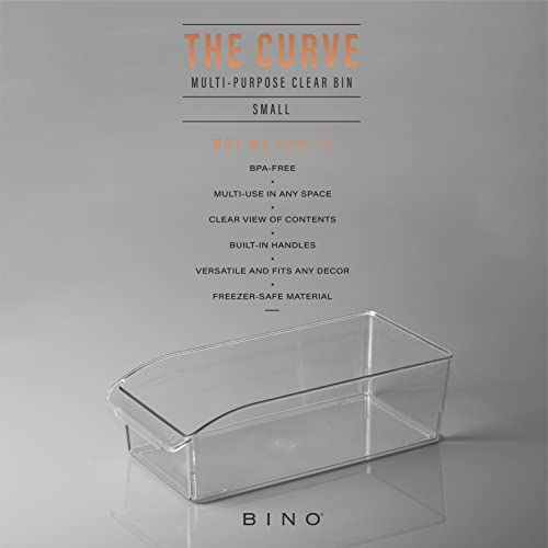 BINO-Plastic-Storage-Bins-Small-THE-CURVE-COLLECTION-Multi-Use-Organizer-Bins-Storage-Containers-Kitchen-Pantry-and-Home-Organization-Fridge-Organizers-Pantry-Organization-and-Storage