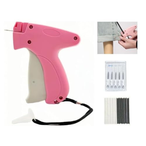 PISTOFIX L'original PISTOFIX – Outil de couture instantanée sans fil ni aiguille, swifteuse micro stitch (Rose et Blanc,1 article)