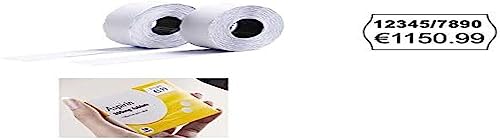 Étiquettes 2 lignes AVERY 26x16 mm adhésif enlevable pour étiqueteuse
