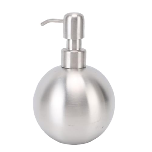 Image of Sonew Spherical Refillable Stainless Steel Lotion Bottle 500ml Capacity for Bathroom Toiletries Commercial and Residential Use
