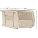 Akro-Mils 30230 AkroBins Plastic Storage Bins, Space-Saving Stackable Bins for Garage, Pantry, Craft Organization, 11-