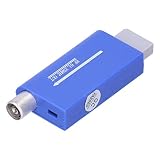 ☆☆ 【salida estándar pal dk】 Convertidor RF analógico de radiofrecuencia, que puede convertir para consolas de juegos WII en salida RF de radiofrecuencia. Convierta fácilmente la interfaz que necesita en radiofrecuencia para la salida de RF y module su interfaz a la salida de alta frecuencia de radiofrecuencia.