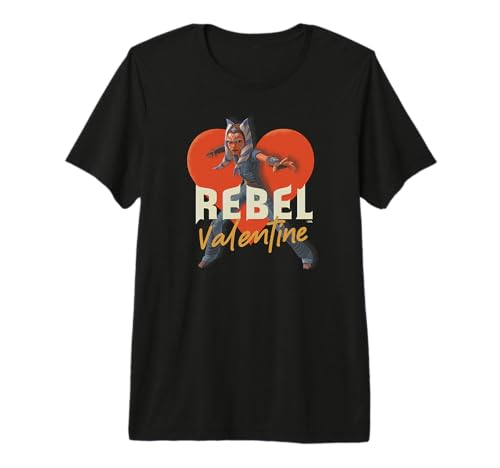 Star Wars Ahsoka Tano Rebel Valentine t-shirt coton imprimé