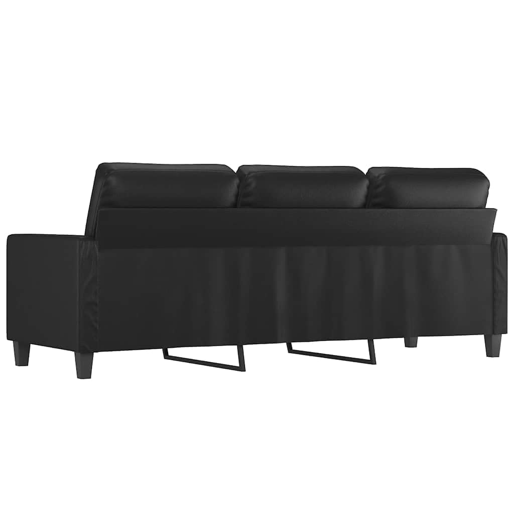 Générique Divano a 3 posti, 180 cm, in similpelle, divano imbottito con struttura in metallo per soggiorno, durevole e facile da pulire, design moderno