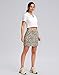 G Gradual Women's Golf Skirts Skort 4 Side Pockets High Waisted Stretchy Tennis Skirt with Short Athletic Casual (Leopard, L)