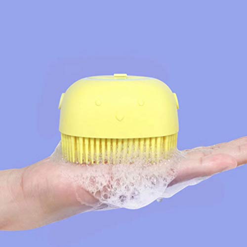 EXCEART Shampoo de Limpeza Escova de Banho Escova de Banho Escova de Banho De Silicone Bebê Acessóri