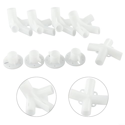 9X Replacement Connectors for Gazebo Awning Tent Plastic Feet Corner and Roof Center Parts for 3x3m Gazebo Tent Frame Accessories - Image 2