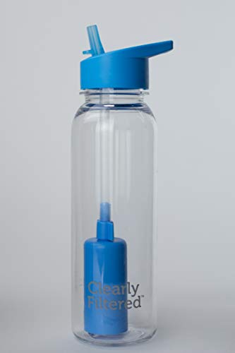 24oz Tritan Filtered Water Bottle - Removes 99% of Fluoride, Lead, Glyphosate from tap Water