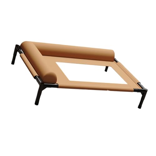 通気性の隆起犬ベッド屋外冷却ペットペットベッド枕スチールフレーム噛む耐摩耗性洗浄剤屋外冷却ペットベッド