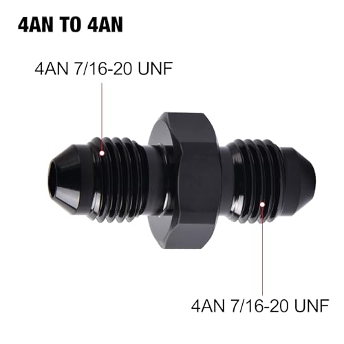 Image of EVIL ENERGY 4AN Female to 4AN Male Swivel Fitting Aluminum 2PCS