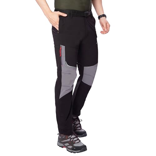 Image of TRIPOLE Unisex Trailblazer Trekking and Hiking Pants, Black, XL, Regular, Cargo, All Seasons (in, Alpha, XL, Regular, Black)
