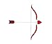 Nicky Bigs Novelties Cupid Bow and Arrow Cosplay Set, Cupid Costume Mini Bow and Arrow Prop, Valentine's Costume Accessory
