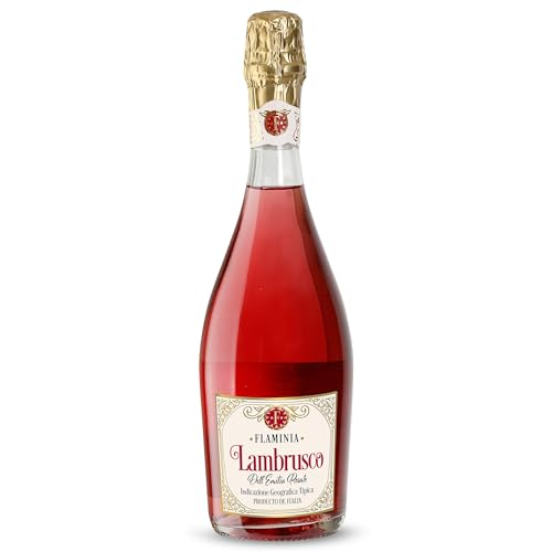 LAMBRUSCO FLAMINIA vino rosado botella 75 cl