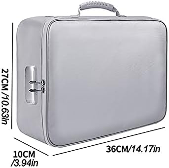 Document Safe Durable Waterproof, Important Document Holder Organizer, Multi-Layer Portable Filing Storage for Important File Passport Certificates Legal Documents, Gifts for Him