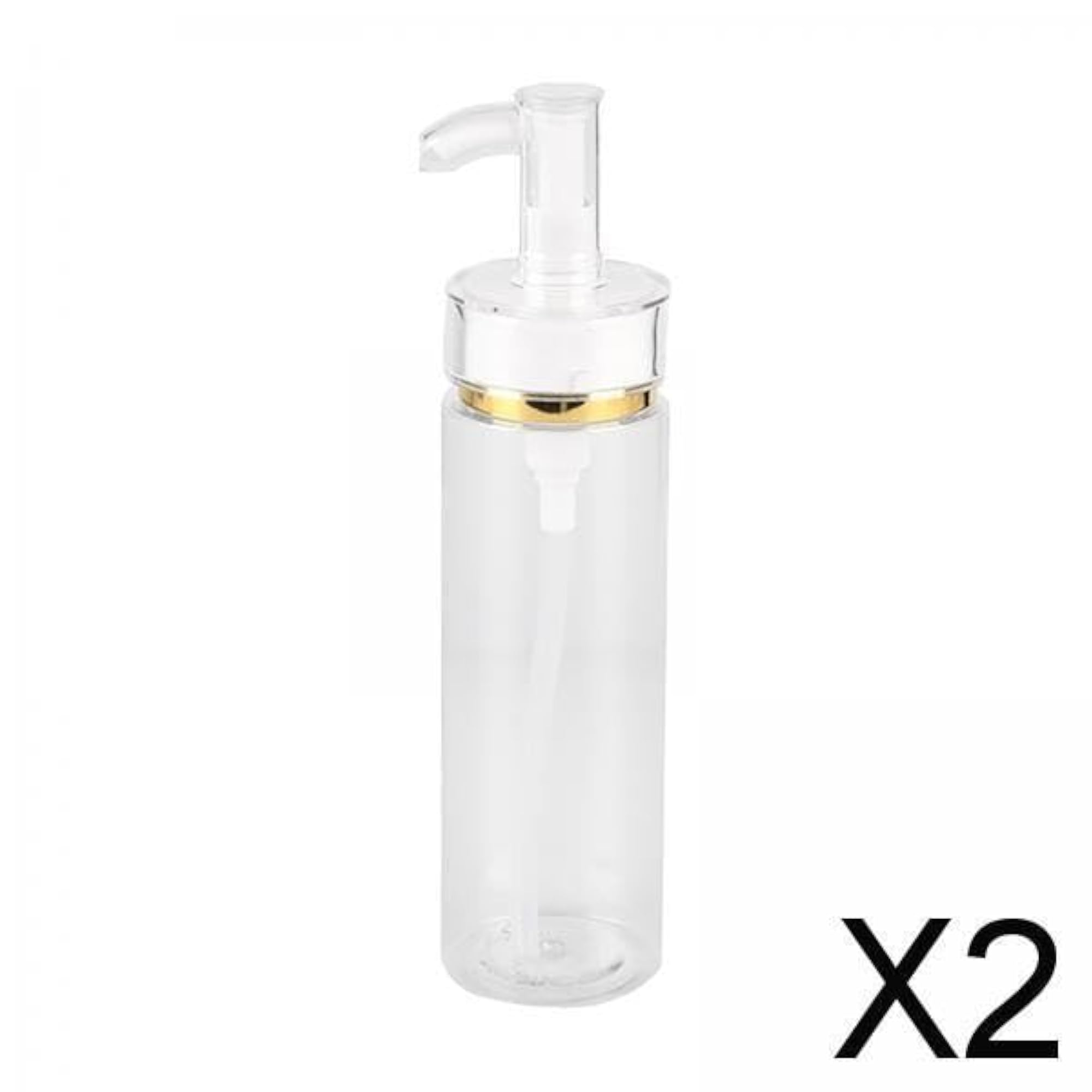 2x5oz Transparent Travel Shampoo Bottles