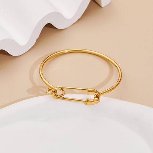 Gold Silver Link Bracelet for Women Simple Thin Bangle Bracelet Minimalist Jewelry4