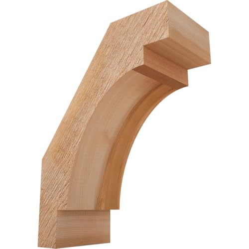 6"W x 12"D x 16"H Merced Rough Sawn Knee Brace, Western Red Cedar