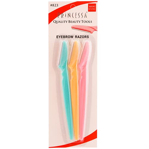 Amazon.com: Princessa Eyebrow Razor Face Hair Removal Safety Razors ...