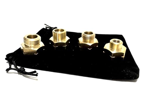 LPG-Megastore Adaptador de gas para bombonas de gas, juego de conexión Europa para la extracción, conexión de dispositivos KLF alemanes a cilindros de gas extranjeros, número 1-4 completo