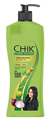 Image of Chik Panchratan Herbal Solution | For Smooth, Shiny & Voluminous Hair | With Onion, Amla, Aloe Vera & Reetha |340ml