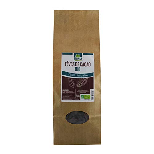 Bio Fèves de Cacao Crues Non Torréfiées, 500 g Cover