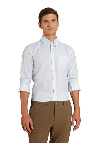 Image of Fyltr Men's Regular Fit Shirt - Full Sleeve | Functional Pocket | Button Down Collar | Formal Shirts for Men
