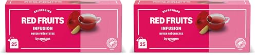 By Amazon Frutos Rojos Infusión 25 Bolsitas (Paquete de 2)