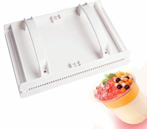 Máquina formadora de perlas de tapioca, herramienta for hacer perlas de Boba de burbujas, máquina manual for hacer perlas de tapioca, tabla de frotar de bolas de yuca con bola de taro de píldora(4MM)
