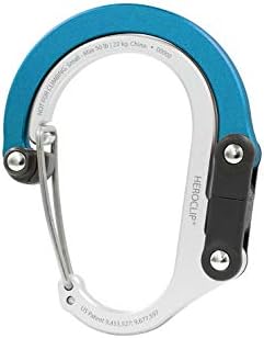 HEROCLIP Carabiner Clip and Hook (Small) | for Purse, Stroller, and Backpack