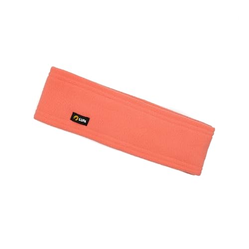 Lupa Kids Triple-Layer Fleece Headband, Made in Canada, Ages 4-12 (Bright Coral)