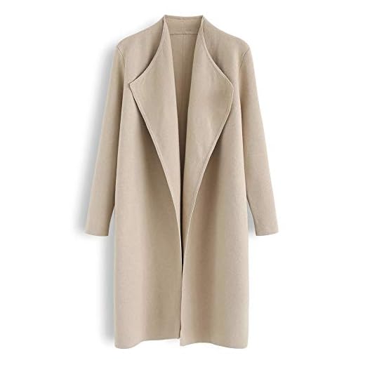 CHICWISH Women's Open Front Knit Cardigan