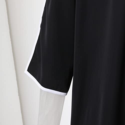 Thobes for Men Muslim Outfits Kaftans Embroidered Casual Shirt Long Sleeve Nightgowns Arabic Caftans4