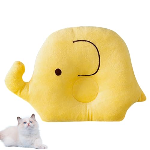 Cuscino Per Gatti,Cuscini Per Gatti Indoor Giocattolo Calmante Animale Domestico A Forma Di Animale Del Cartone Animato Prodotti Rilassanti per Gatti Cuscino Peluche per Anno