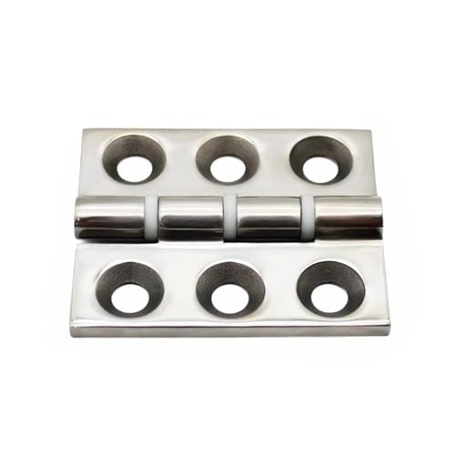 Charnière de porte inox 304 robuste amortisseur 80x65mm