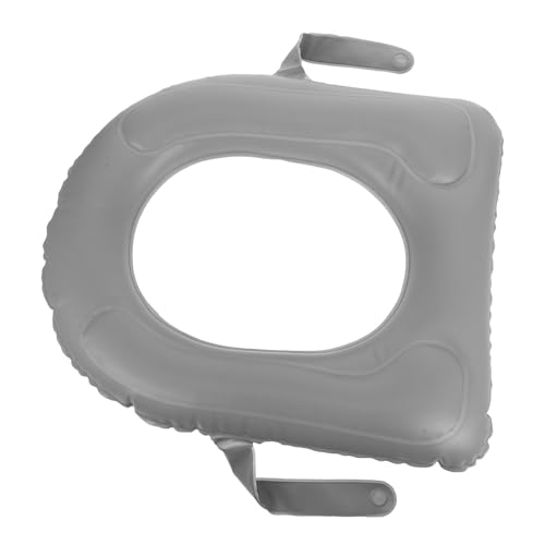 BESPORTBLE Cojín Inflable Asiento Inodoro PVC con Ventosas Fácil Instalación y Bolsa de Almacenamiento Asiento Elevador Cómodo para Personas Mayores