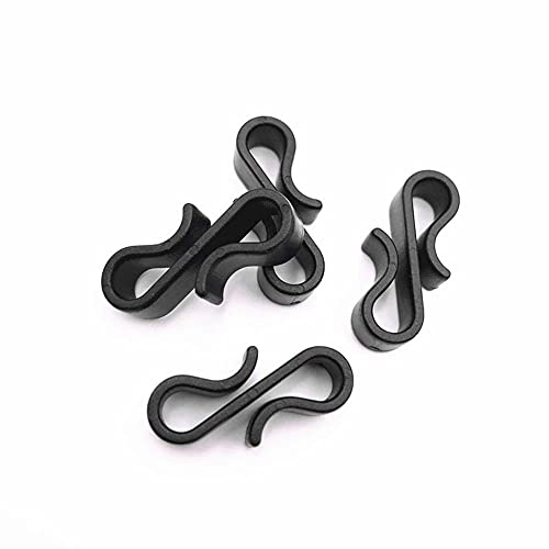 Lasenersm 50 pieces christmas light clips mini gutter hang hooks plastic s shaped clips hanging hooks christmas string lights clip hooks for christmas outdoor and indoor decoration, black 4 Lasenersm 50 pieces christmas light clips mini gutter hang hooks plastic s shaped clips hanging hooks christmas string lights clip hooks for christmas outdoor and indoor decoration, black - image 5