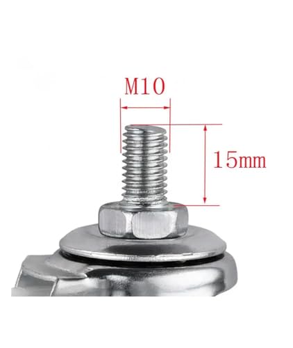 Roulettes à vis M10 pour déplacer vos meubles sans effort