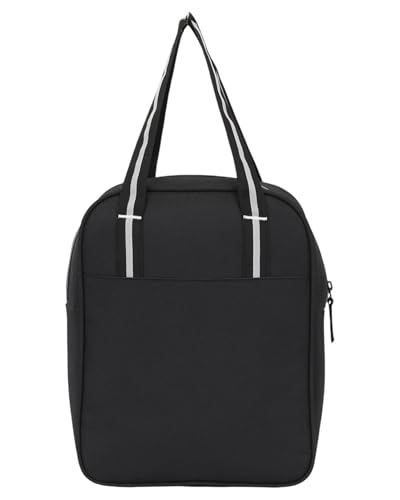 Image of Durable & Lightweight Lunch Bag | Trendy Water-Resistant Tiffin Bag & Meal Holder for Office, School, Travel & Picnic, Stylish, Insulated Design for Men, Women & Kids (Black)