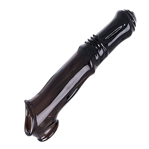ZJPOJPH Funda for pene, consolador de caballo, extensor de pene con anillo testicular, alargador de pene, manguitos largos, juguetes sexuales for hombres y parejas.(Schwarz)