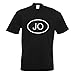 Kiwistar Jordanien T-shirt imprimé Motif JO - Noir - Medium