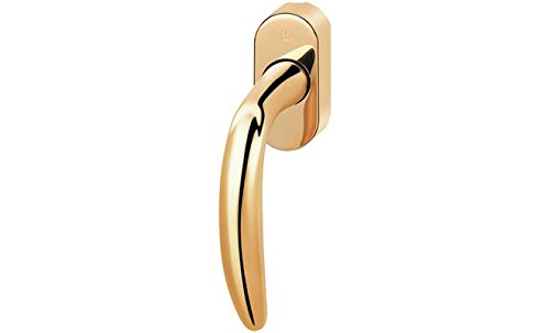 HOPPE Fenstergriff Modell Atlanta M0530/US956 Messing poliert, mit Secustik® Sperrmechanismus