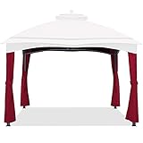 ABCCANOPY Replacement Pole Coverings for Lowe's Allen Roth 10X12 Gazebo #GF-12S004B-1, Riplock 350...