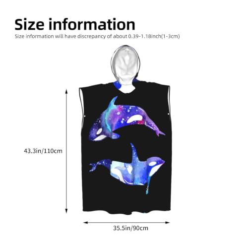 Poncho orque microfibre pour se changer sur la plage facilement