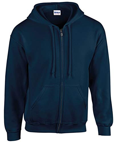 GildanMen's Adult Full Zip Hooded 18600 Long Sleeve Hoodie