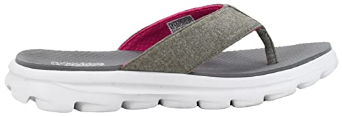 Skechers Skechers Performance Women's Go Walk Move Solstice Grey Flip Flop 10 M US