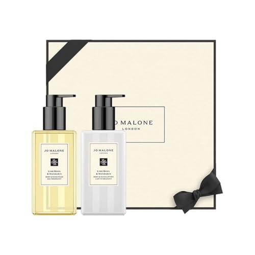 Jo Malone Lime Basil & Mandarin Bath & Body Gift Set BIG 250ML bottles in gift box