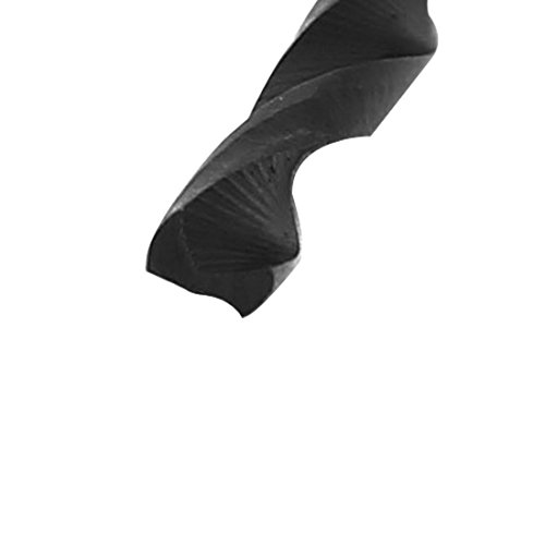 Aexit 2.4mm Dia Tool Holder 61mm Long HSS Spiral Flute Straight Drill Hole Twist Drill Bit Black 10pcs Model:32as306qo107